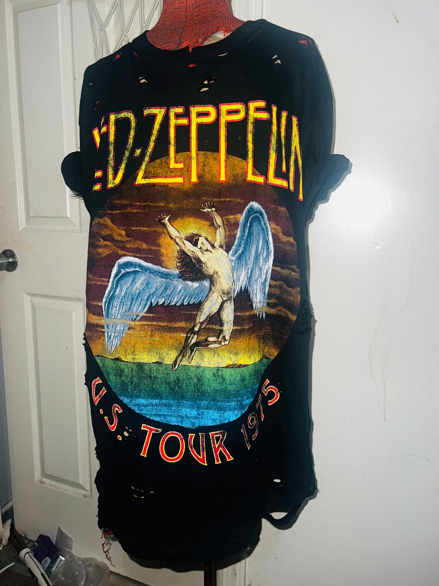 Led Zeppelin Oversized Distressed Tee