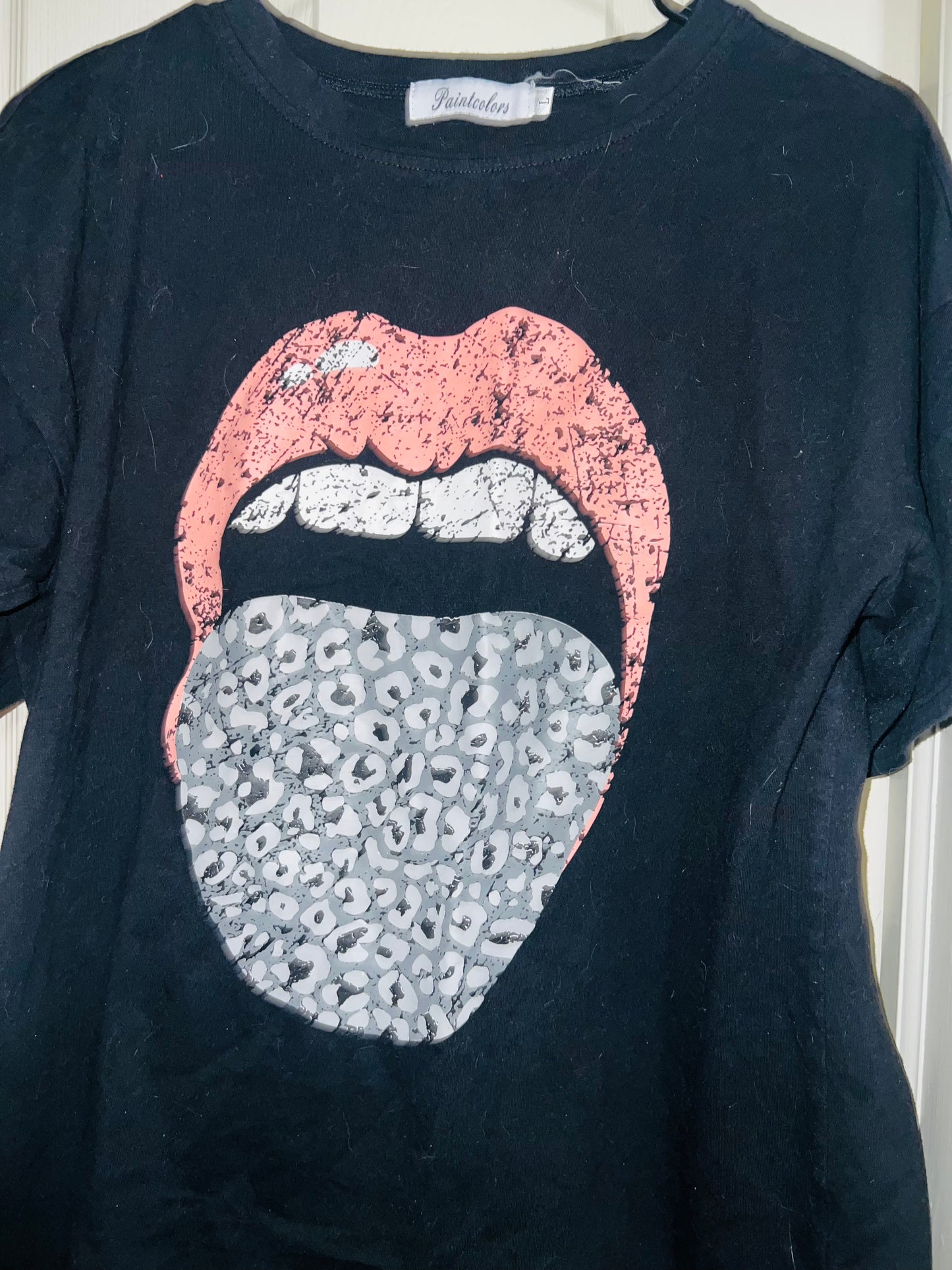 Rolling Stones Inspired Distressed Tee