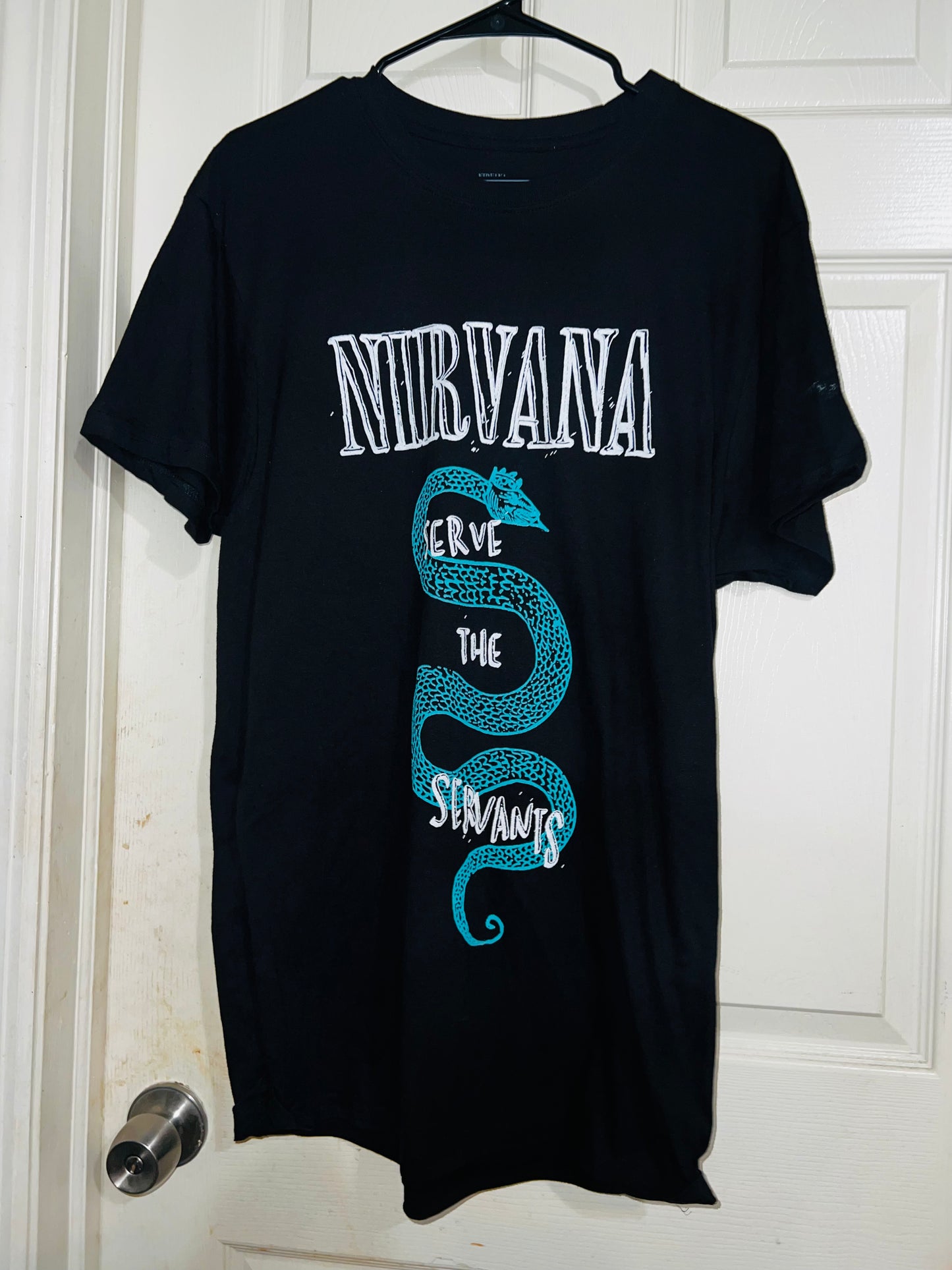 Nirvana “Servants” Oversized Distressed Tee