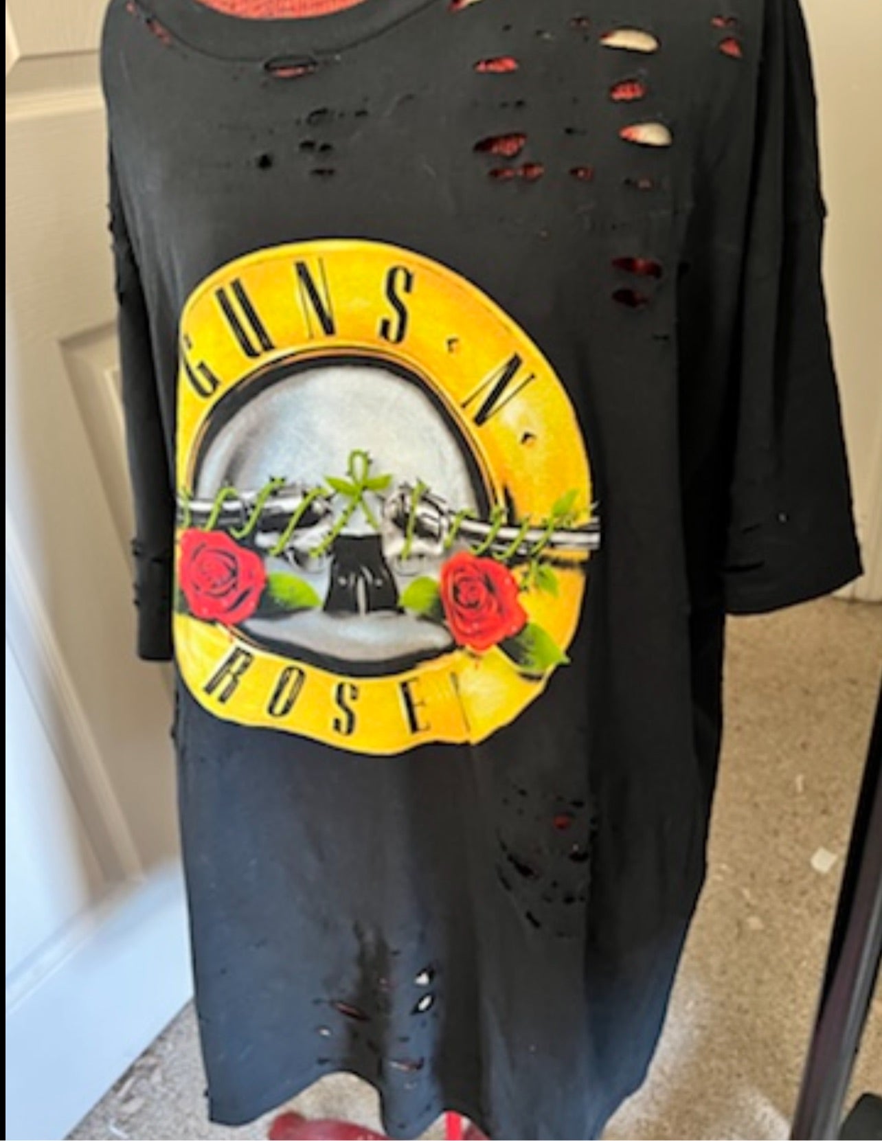 Guns n Roses Oversized Distressed Tee