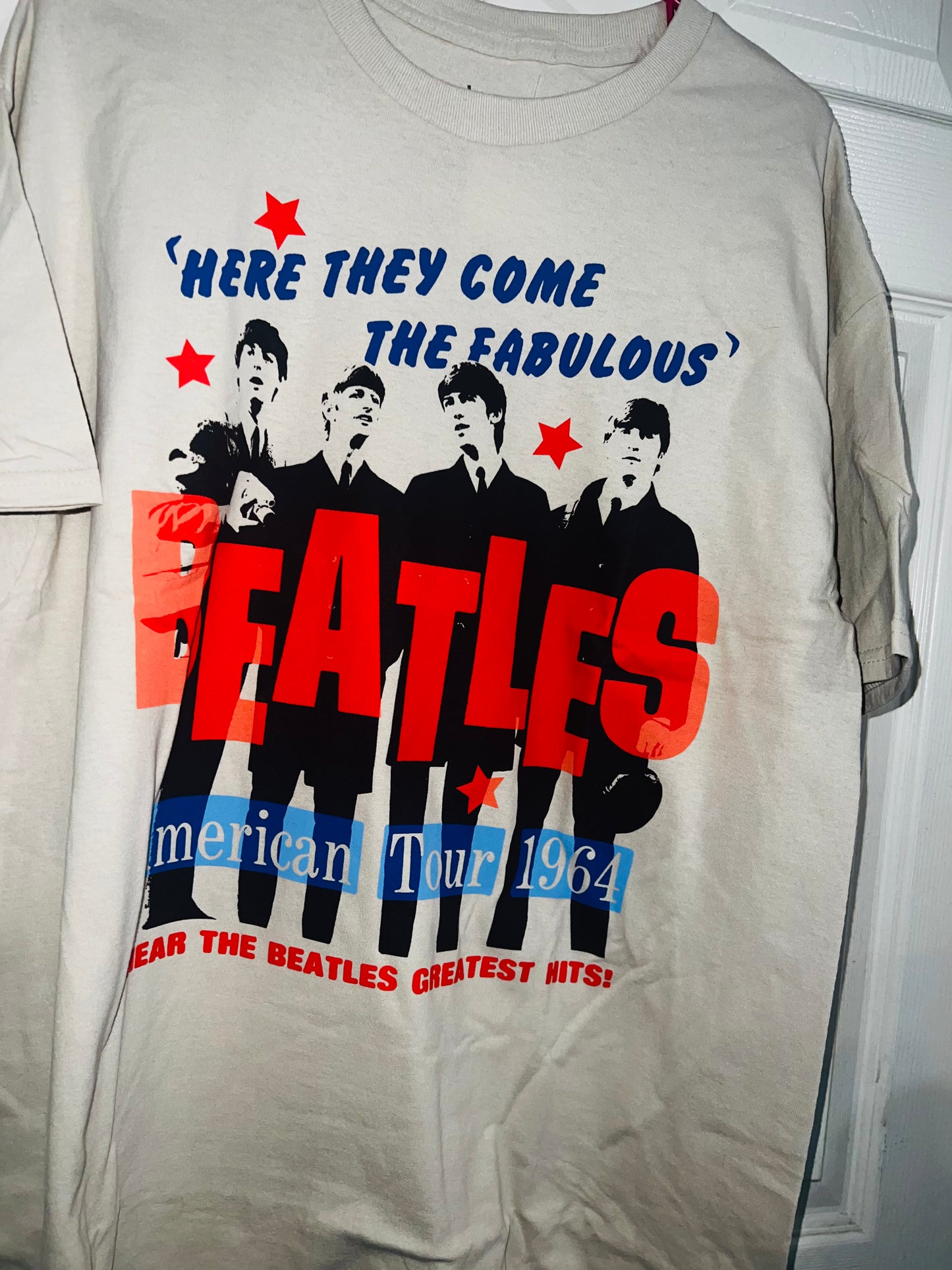 The Beatles 64 Oversized Distressed Concert Tee