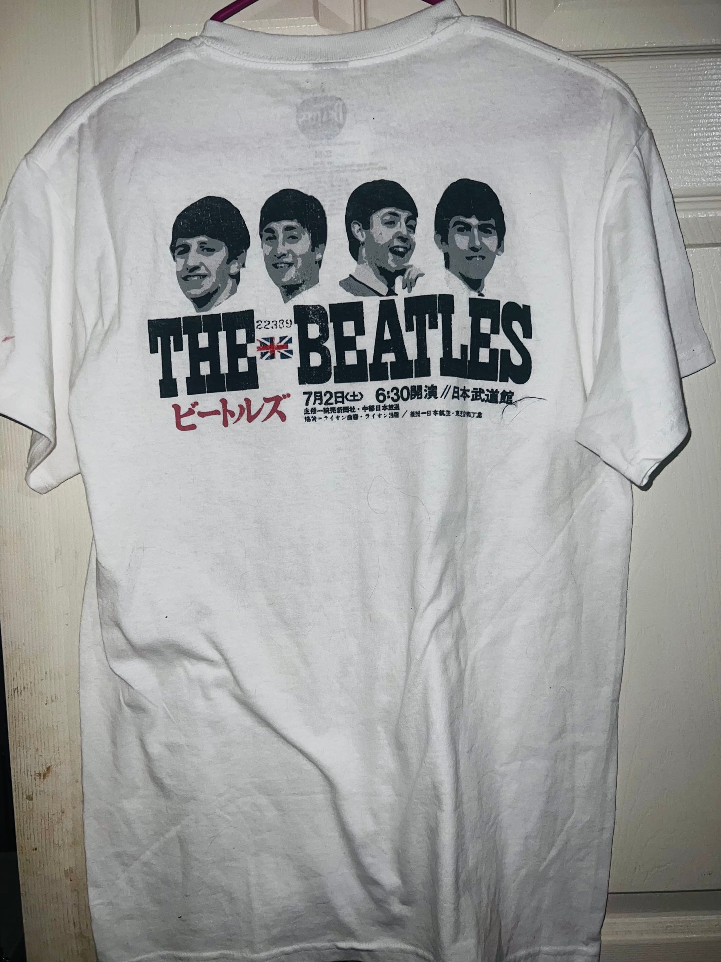 The Beatles Double Sided Oversized Distressed Tee