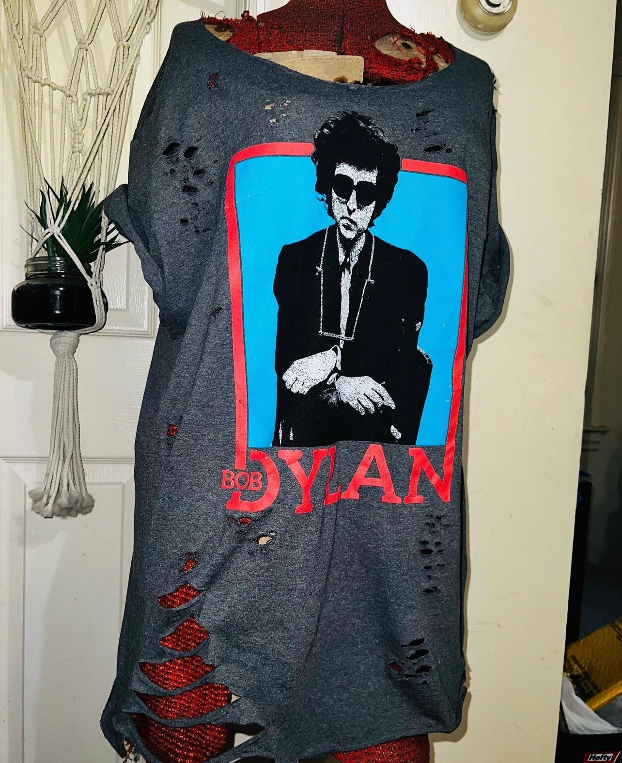 Bob Dylan Oversized Distressed Tee