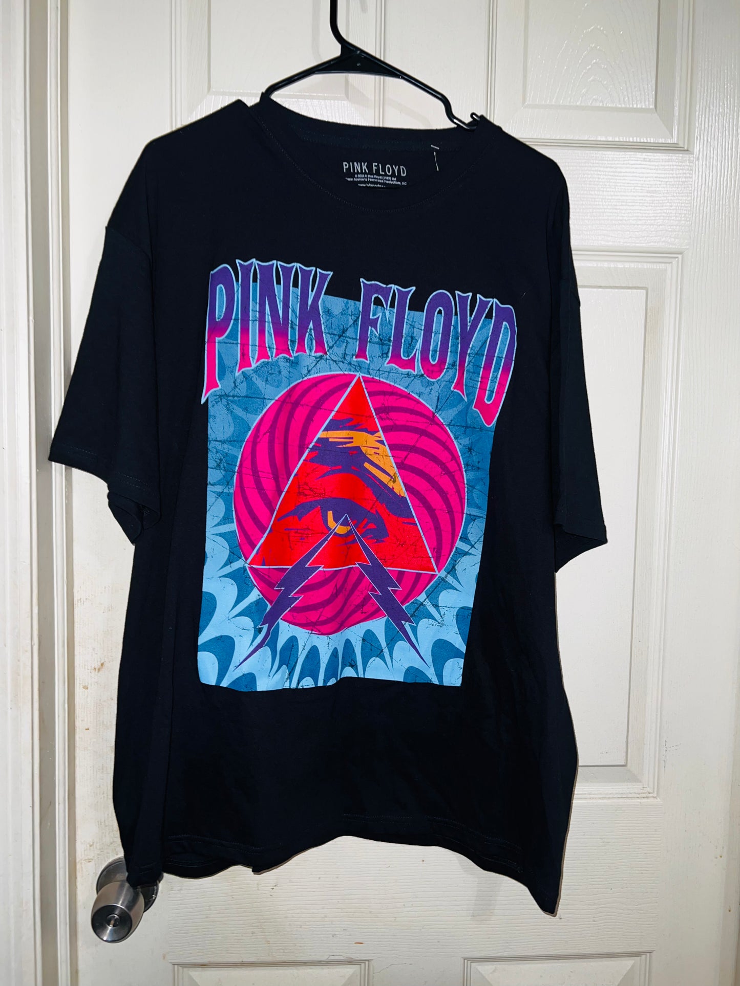 Pink Floyd “Evil Eye" Oversized Distressed Tee