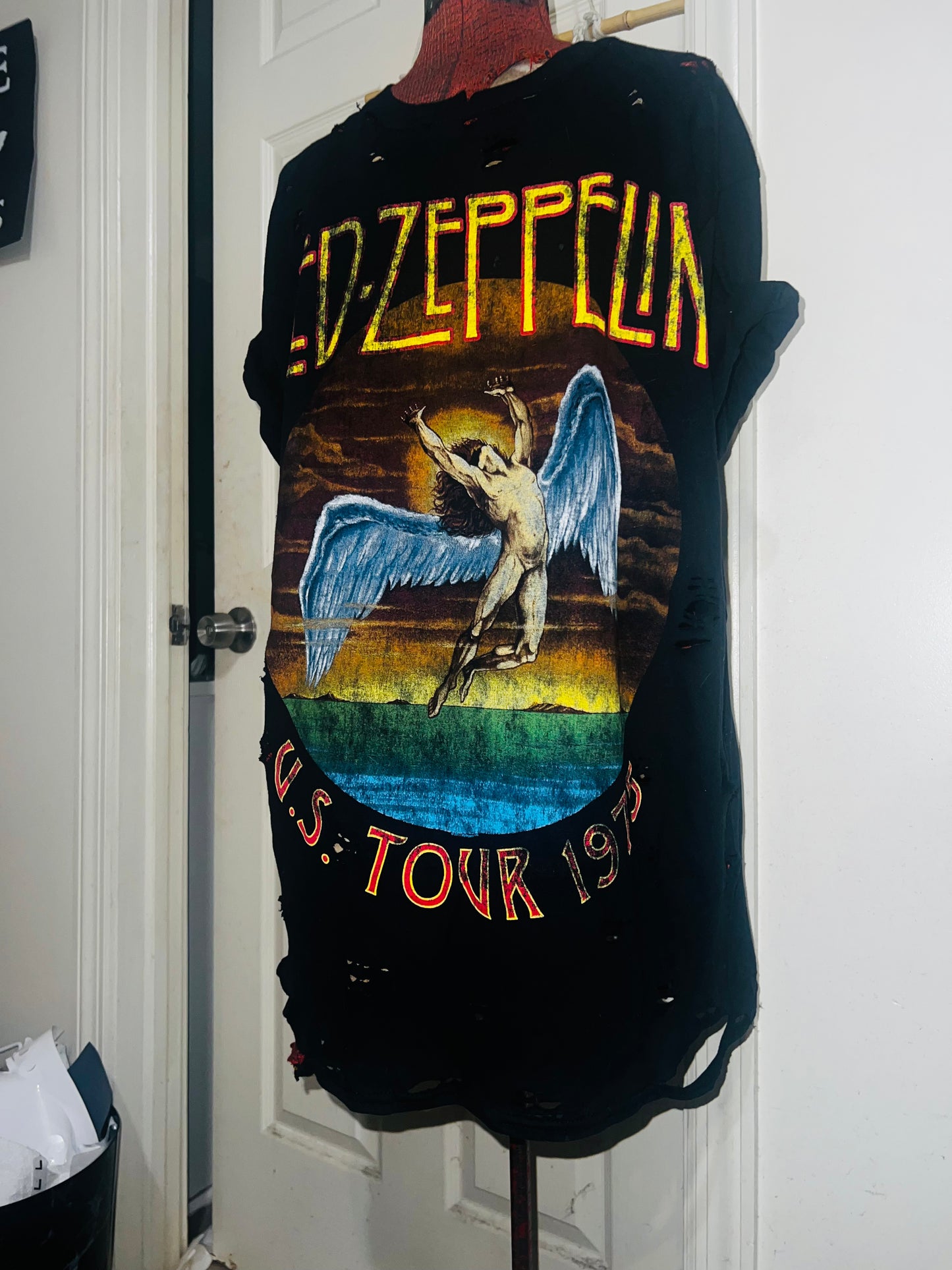 Led Zeppelin Oversized Distressed Tee