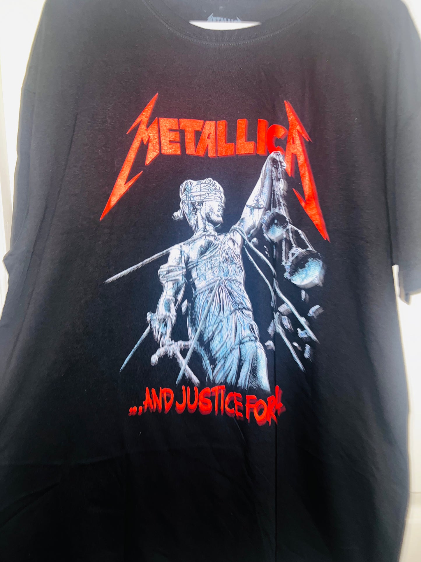 Metallica Justice Oversized Distressed Tee