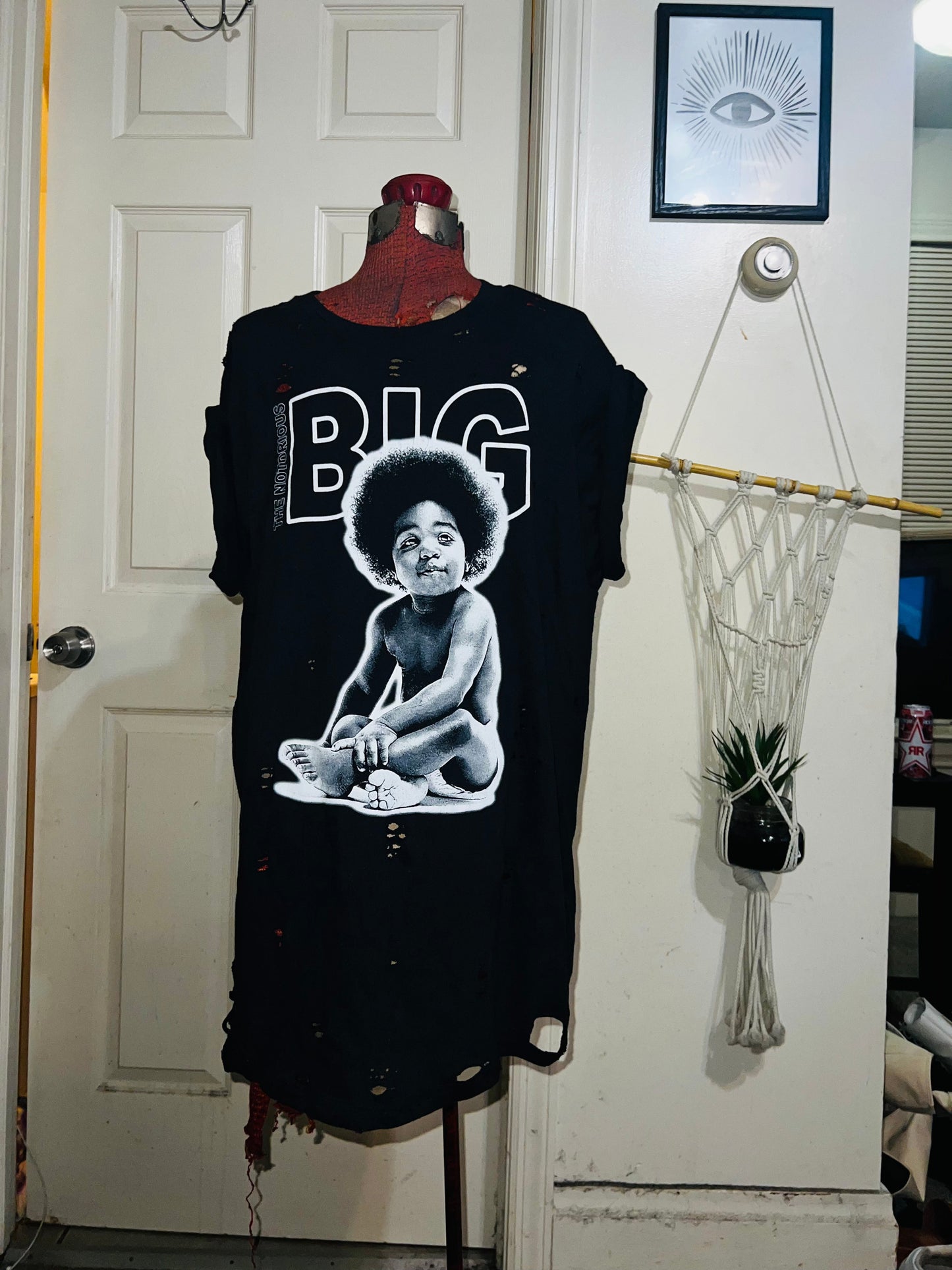 Notorious BIG Oversized Distressed Tee
