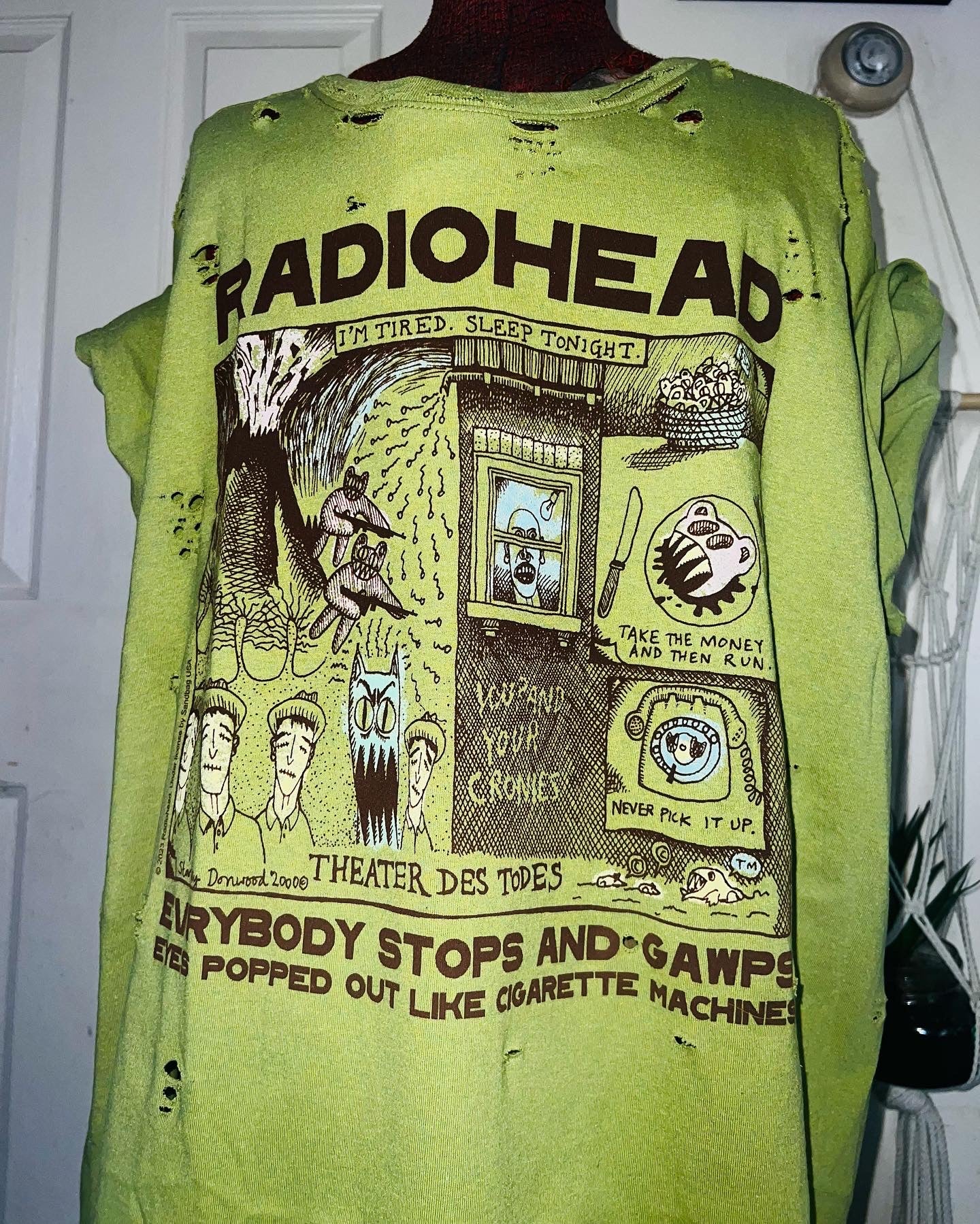 Radiohead Oversized Distressed Tee