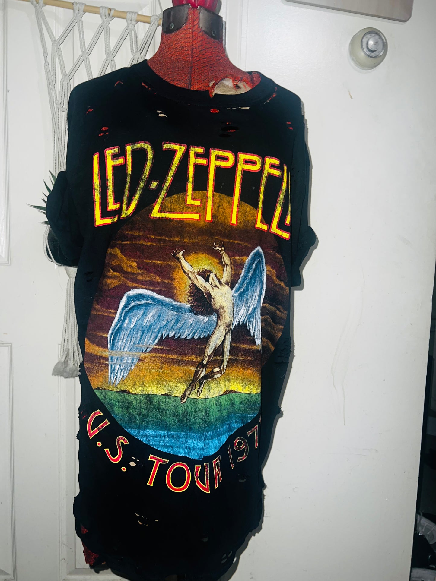 Led Zeppelin Oversized Distressed Tee