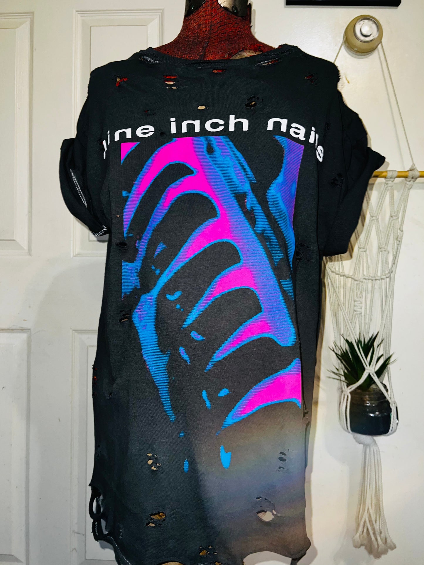 Nine Inch Nails Oversized Distressed Tee