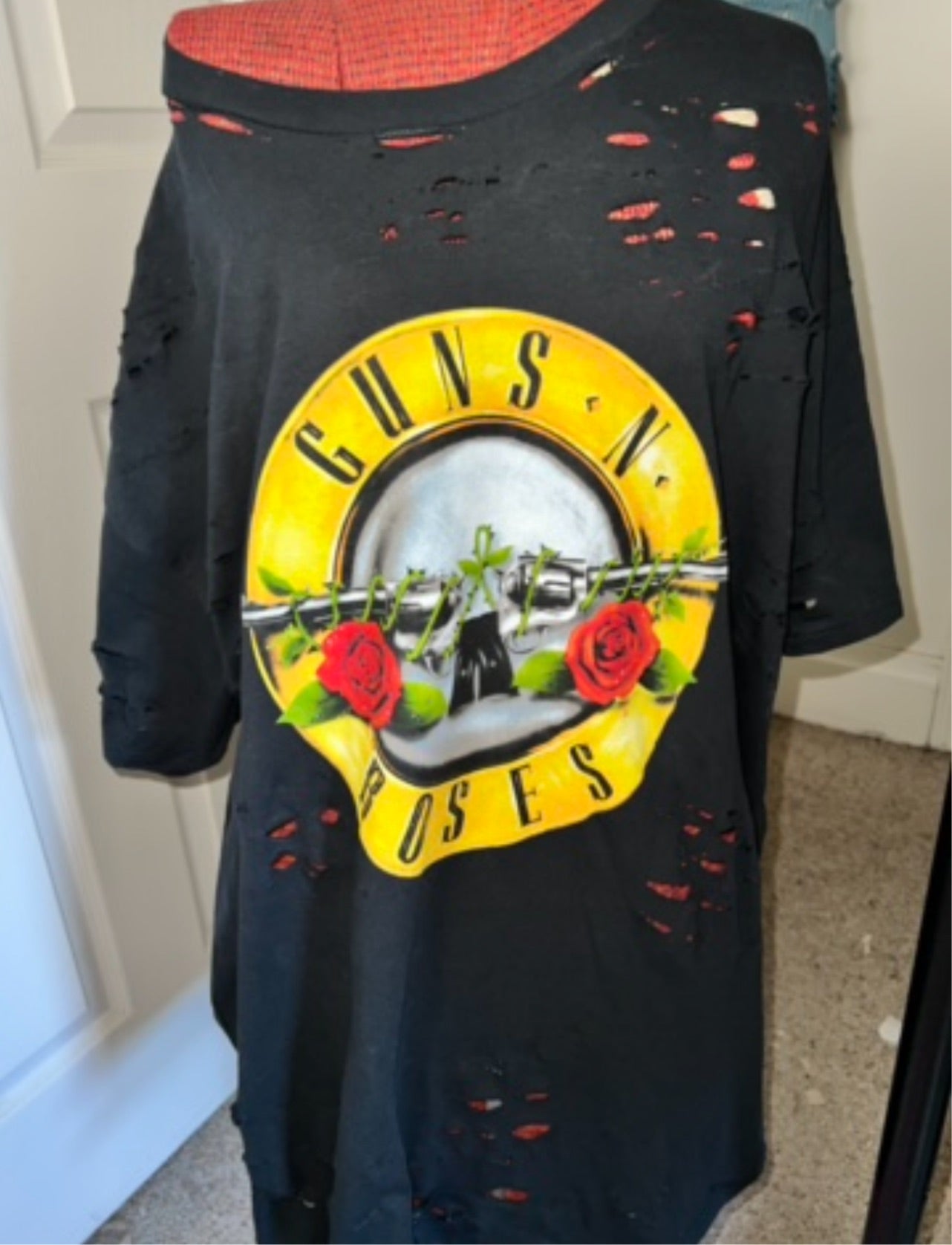 Guns n Roses Oversized Distressed Tee