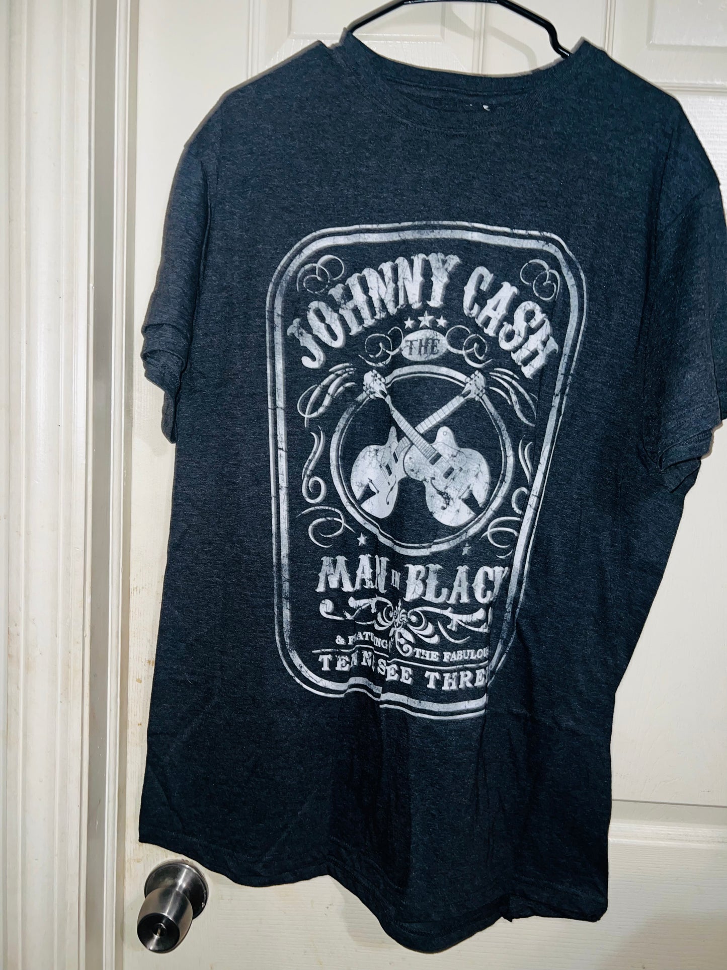 Johnny Cash Oversized Distressed Tee