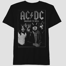 AC/DC Highway to Hell Distressed Oversized Tee (UNBLEACHED)