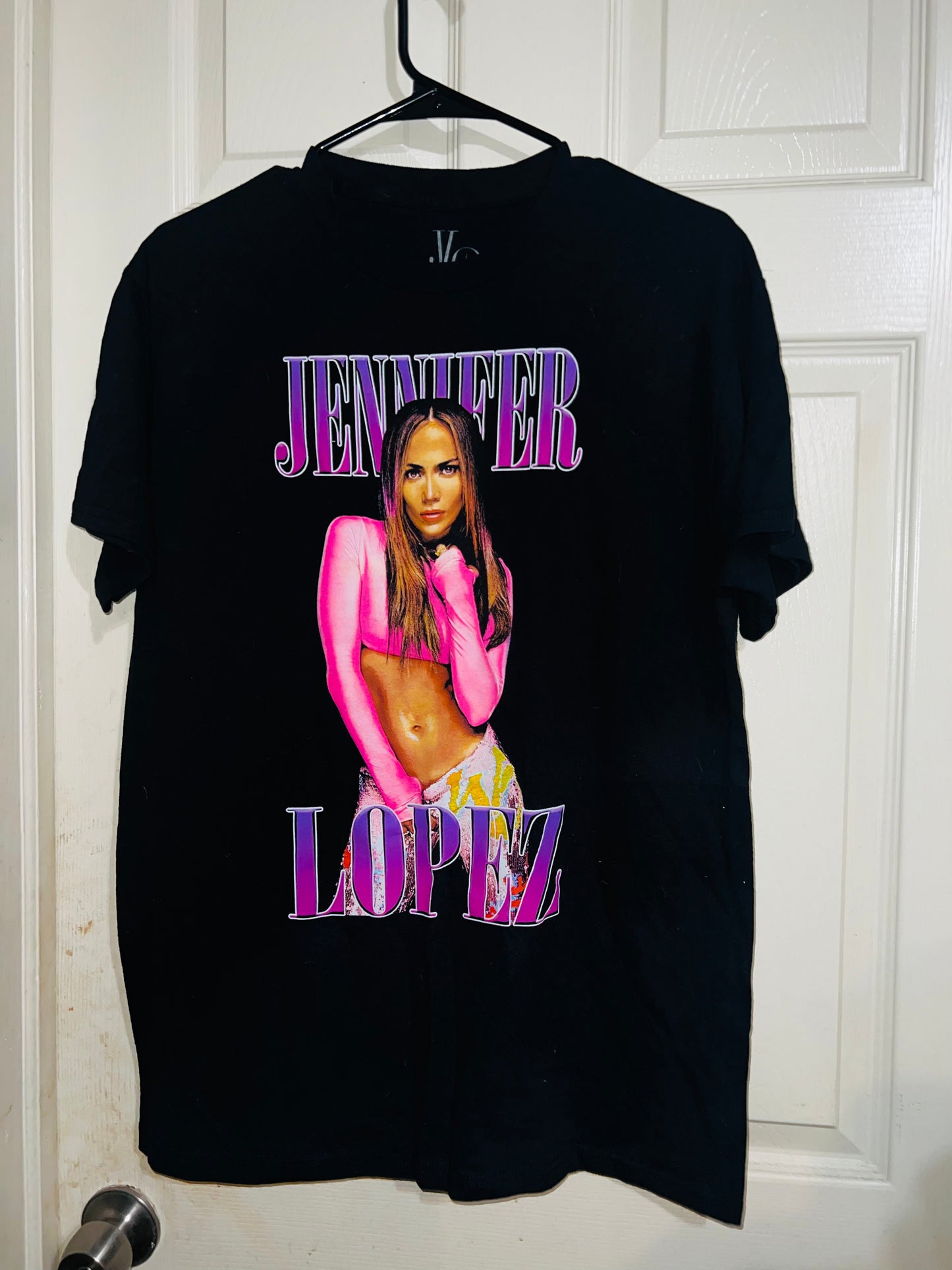 Jennifer Lopez Oversized Distressed Tee