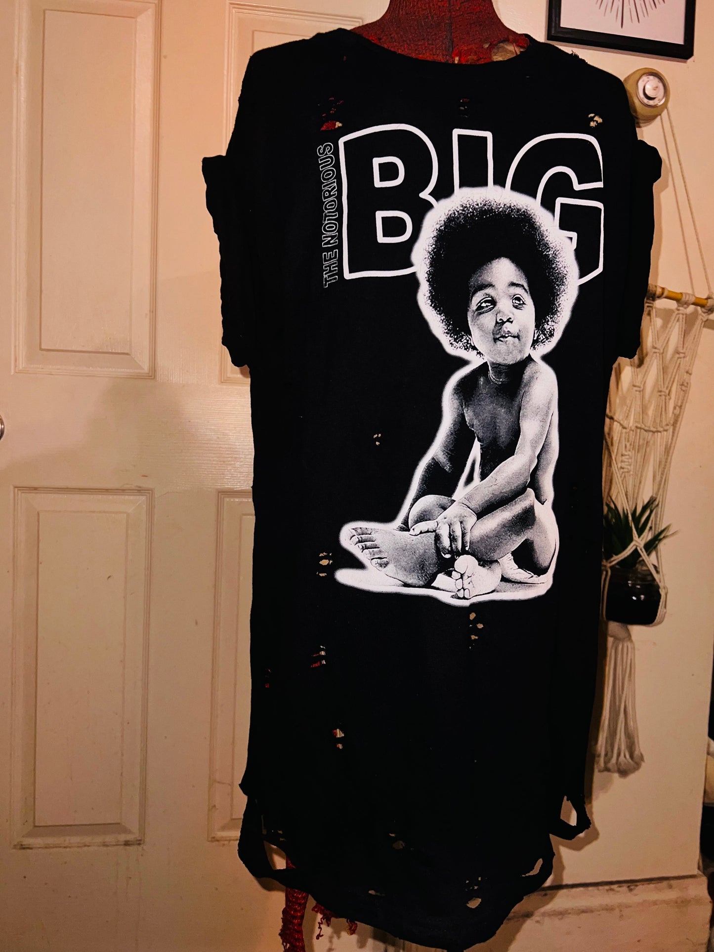Notorious BIG Oversized Distressed Tee