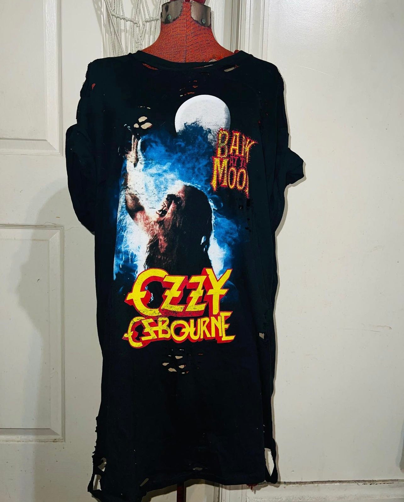 Ozzy Osbourne “Back at the Moon” Oversized Distressed Tee