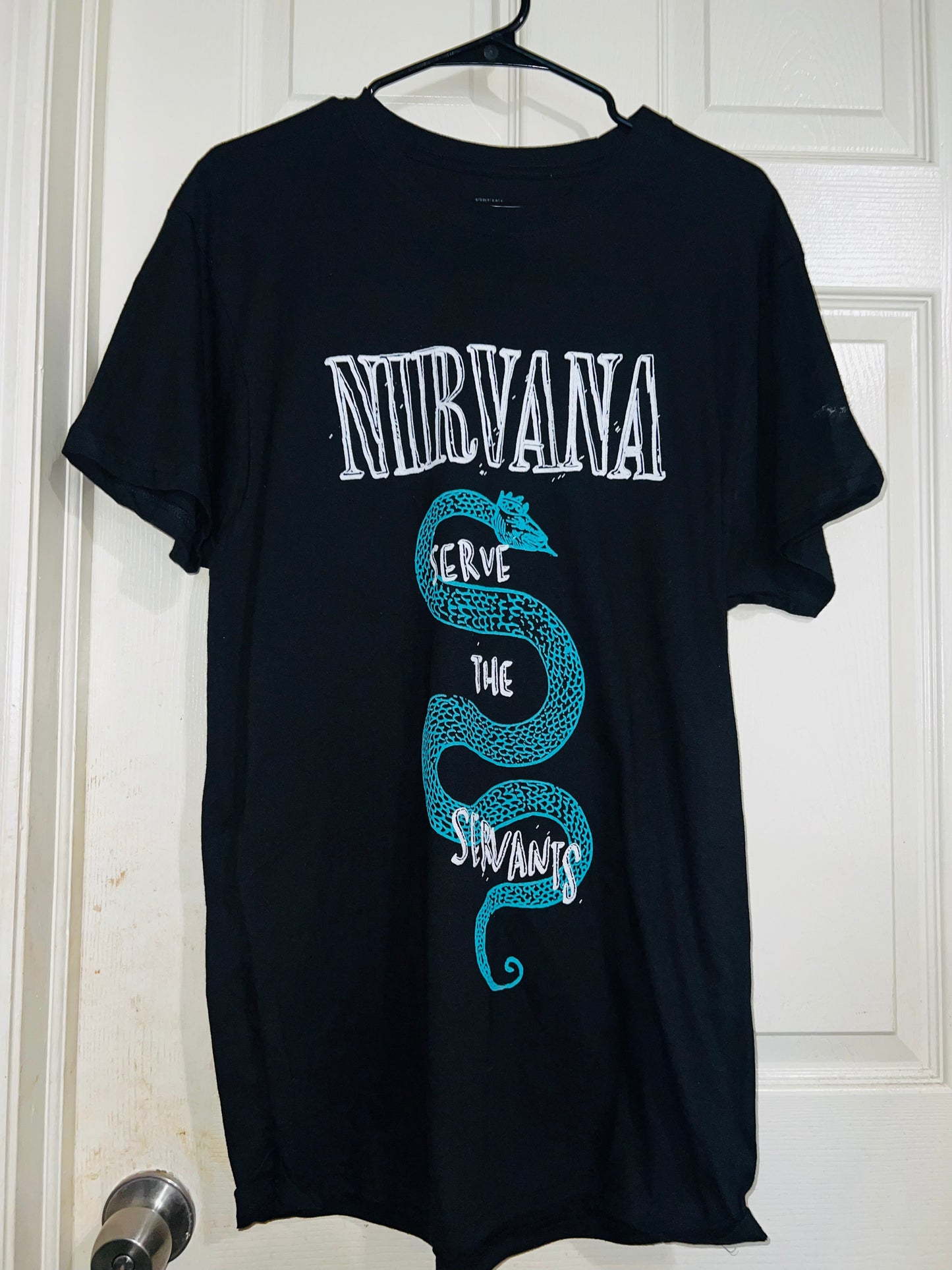 Nirvana “Servants” Oversized Distressed Tee