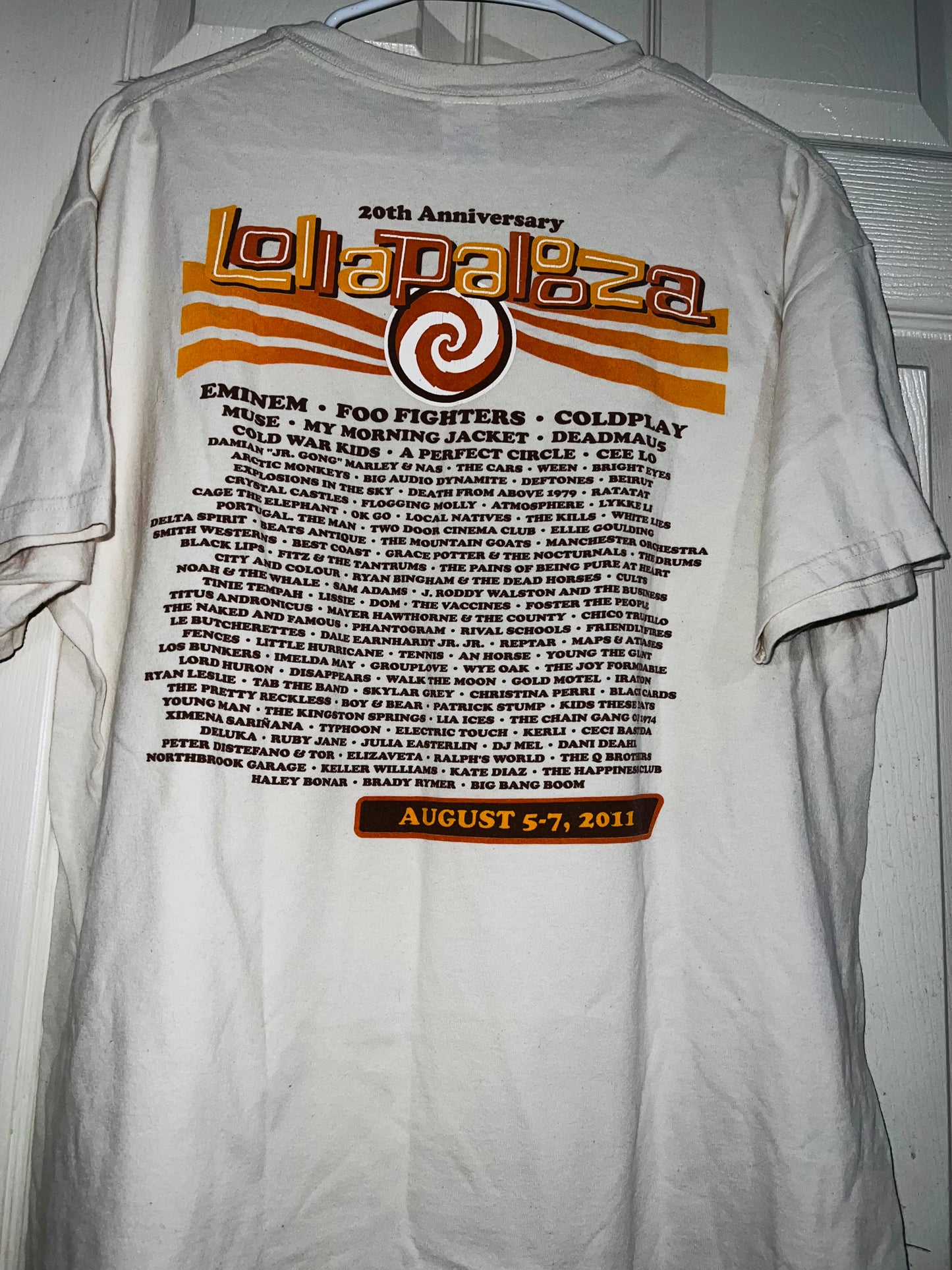 2011 Vintage Lollapalooza Oversized Tee