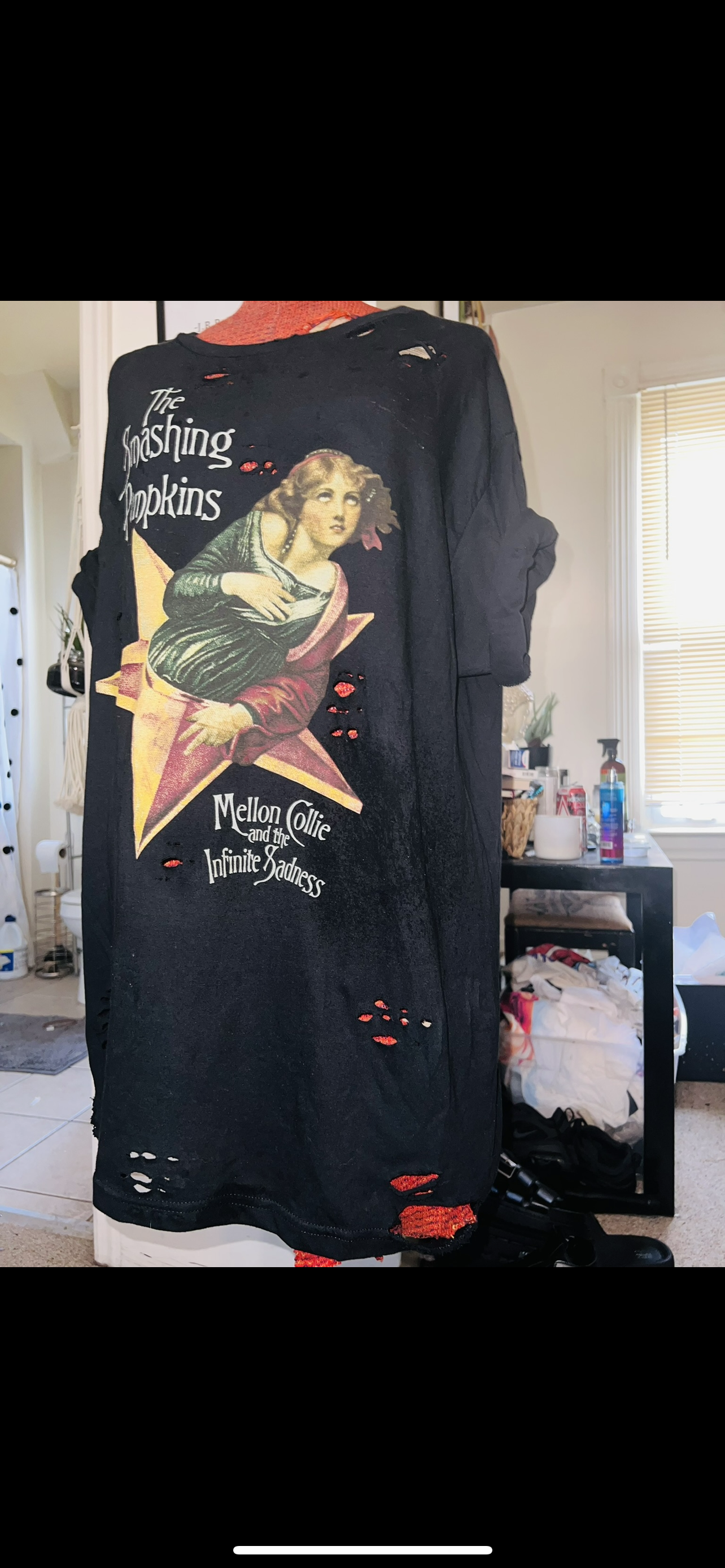 Smashing Pumpkins Oversized Distressed Tee (Copy)