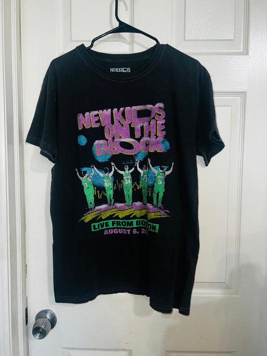New Kids on the Block Oversized Distressed Tee