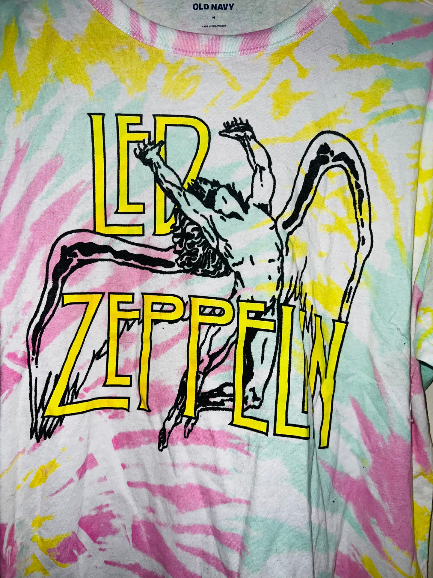 Led Zeppelin Tie Dye Distressed Tee