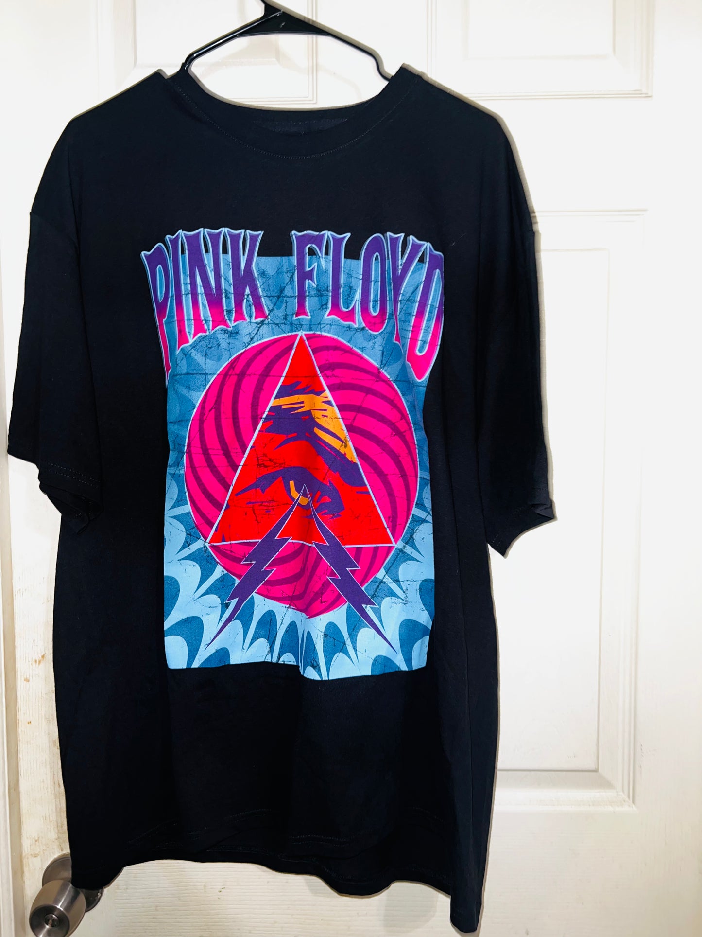 Pink Floyd “Evil Eye" Oversized Distressed Tee