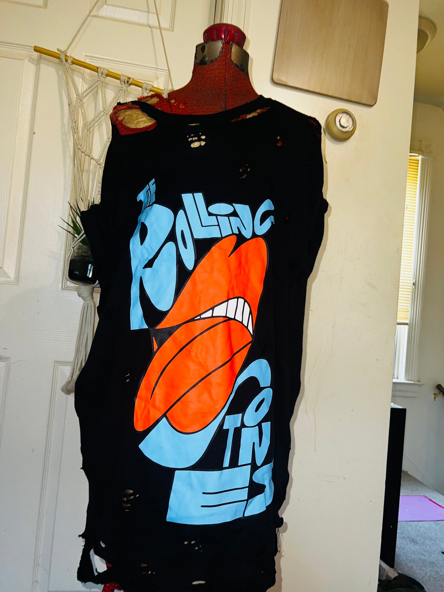 The Rolling Stones Oversized Distressed Tee