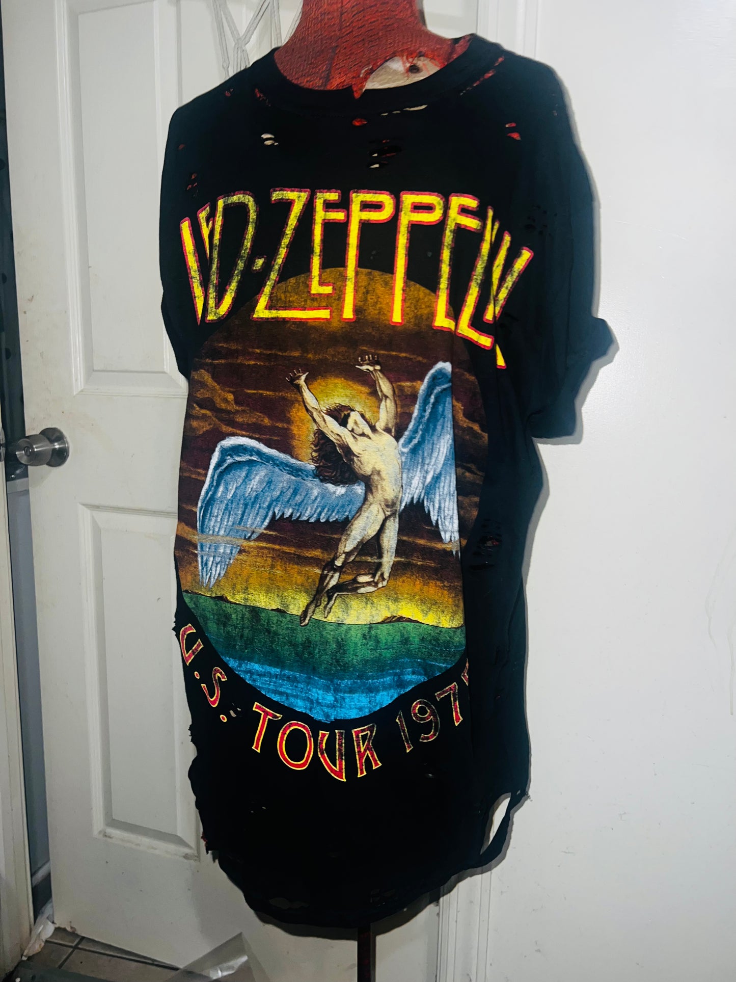 Led Zeppelin Oversized Distressed Tee