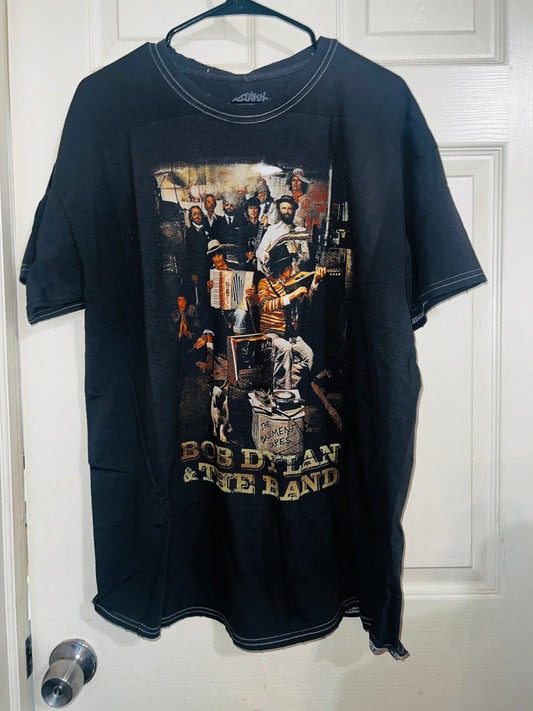 Bob Dylan and the Band Oversized Distressed Tee