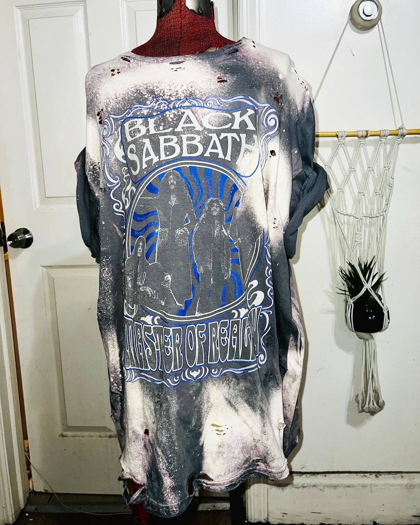 Black Sabbath Oversized Distressed Tee