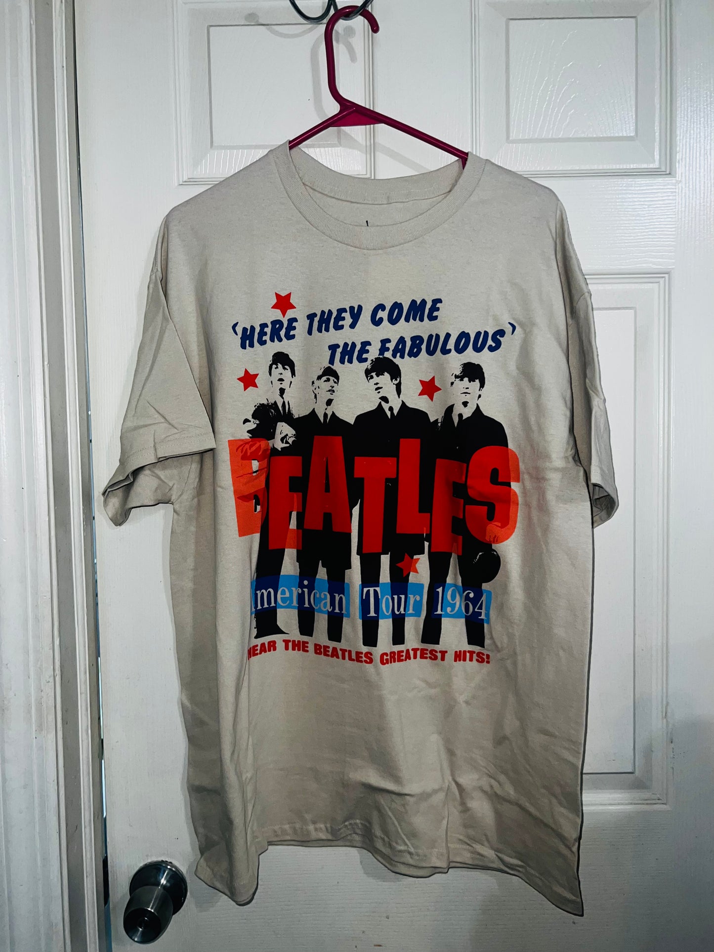 The Beatles 64 Oversized Distressed Concert Tee