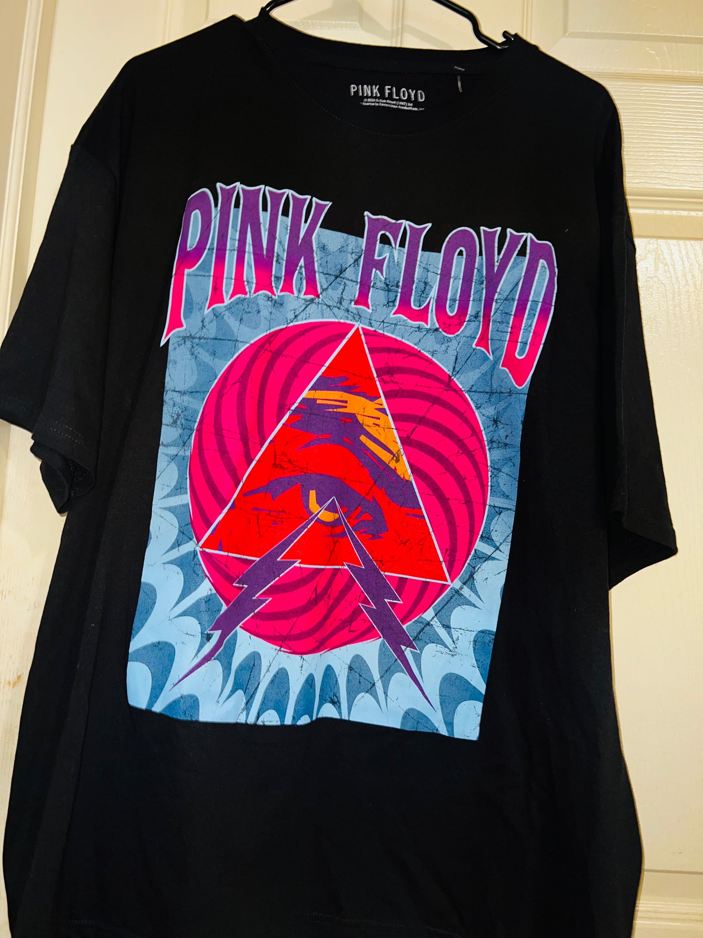 Pink Floyd “Evil Eye" Oversized Distressed Tee