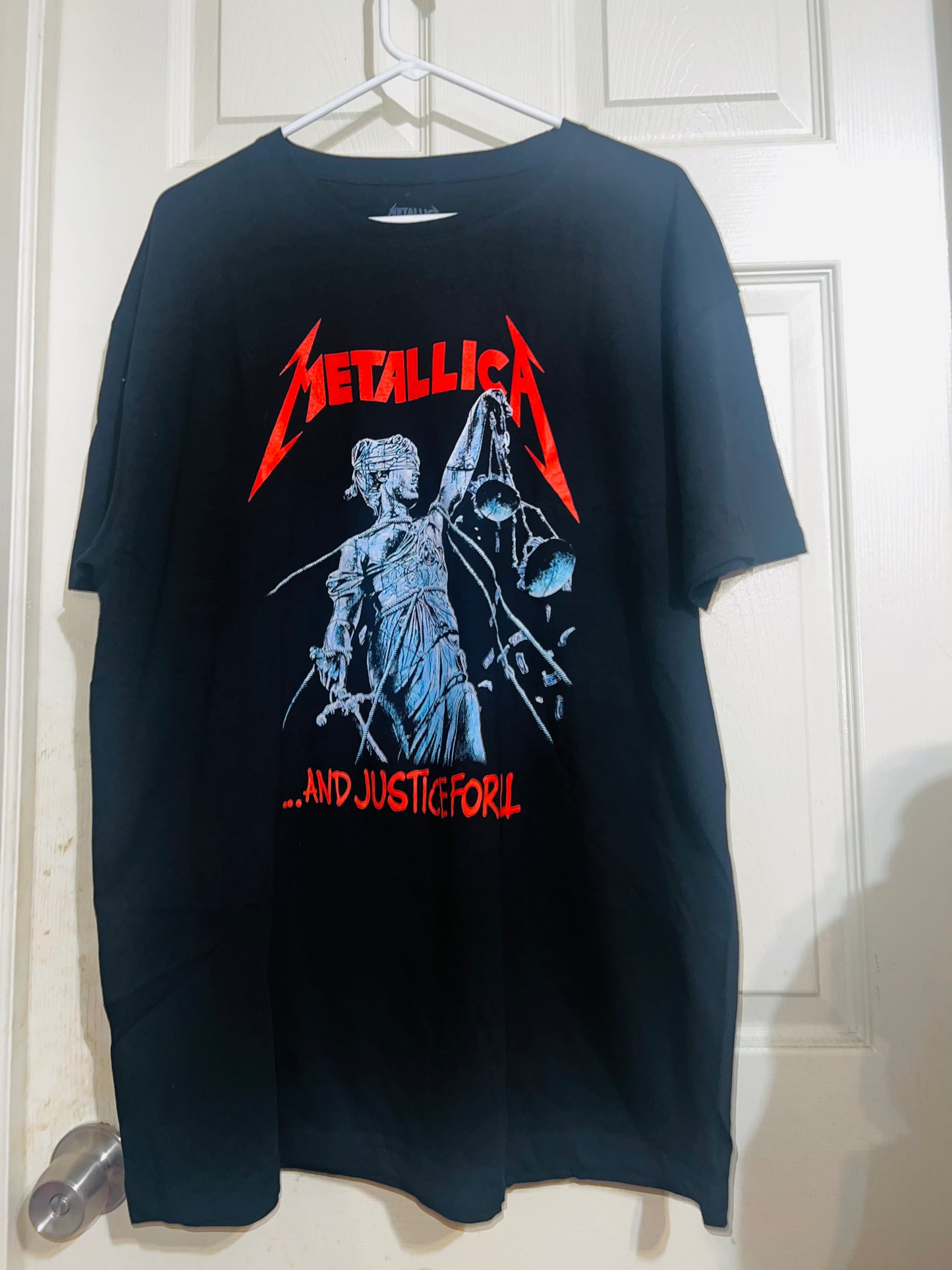 Metallica Justice Oversized Distressed Tee