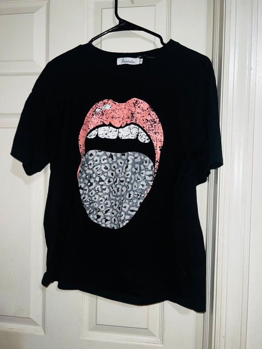 Rolling Stones Inspired Distressed Tee
