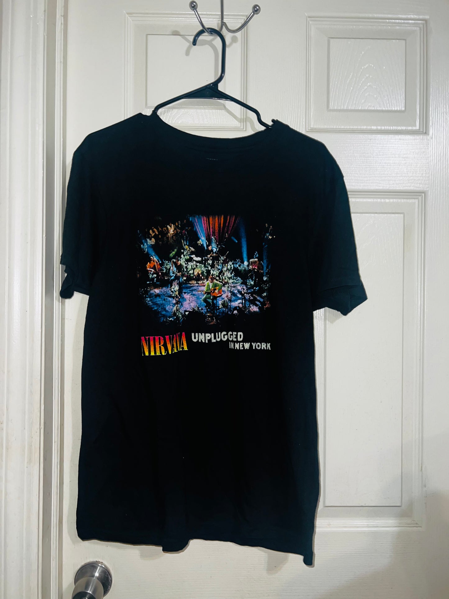 Nirvana Unplugged NYC Oversized Distressed Tee