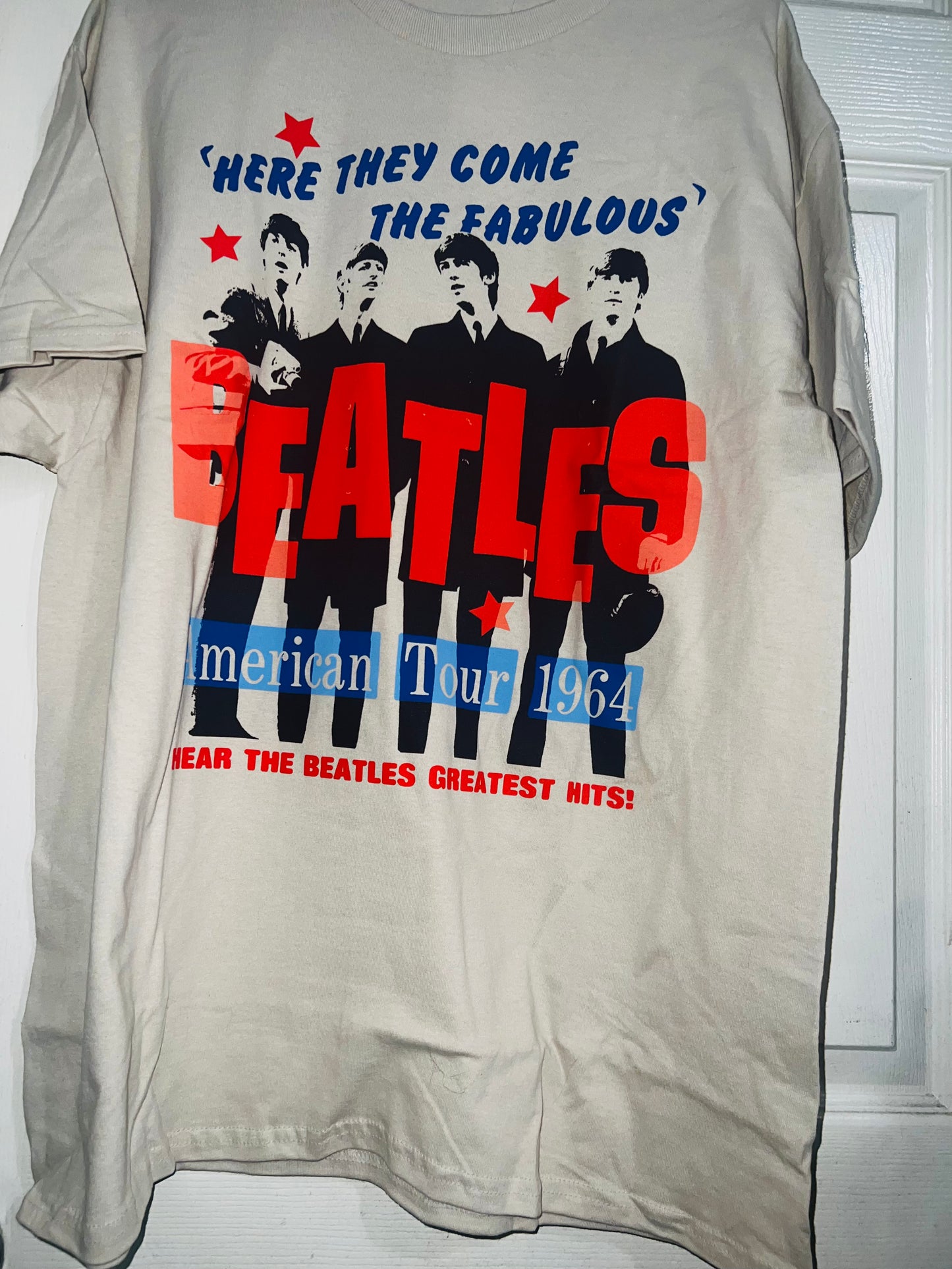 The Beatles 64 Oversized Distressed Concert Tee