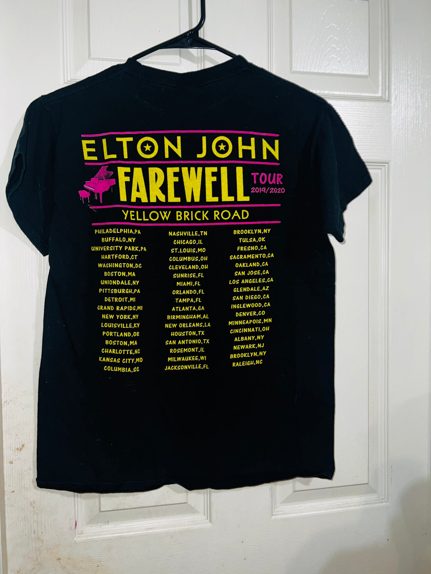 Elton John Vintage Tour Distressed Tee