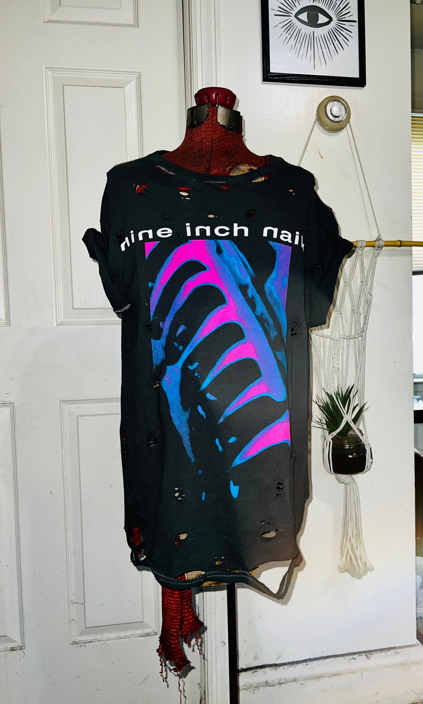 Nine Inch Nails Oversized Distressed Tee