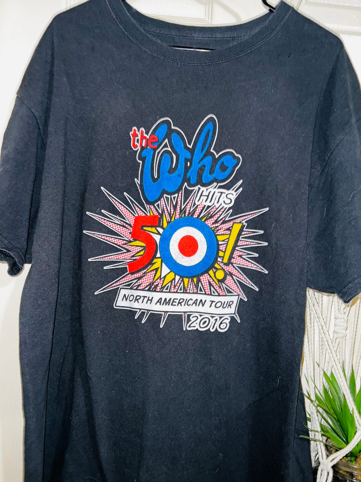 The Who 2016 Vintage Tour Oversized Distressed Tee