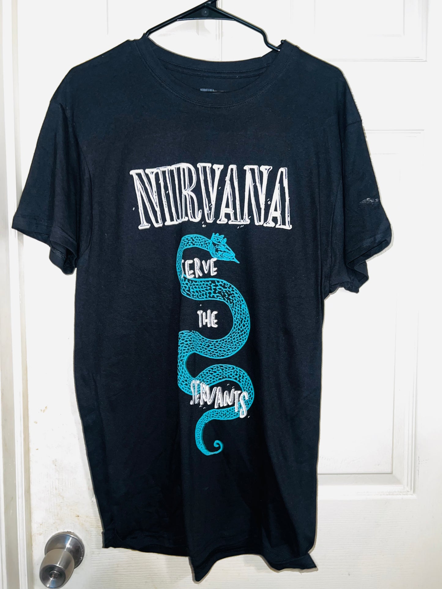 Nirvana “Servants” Oversized Distressed Tee