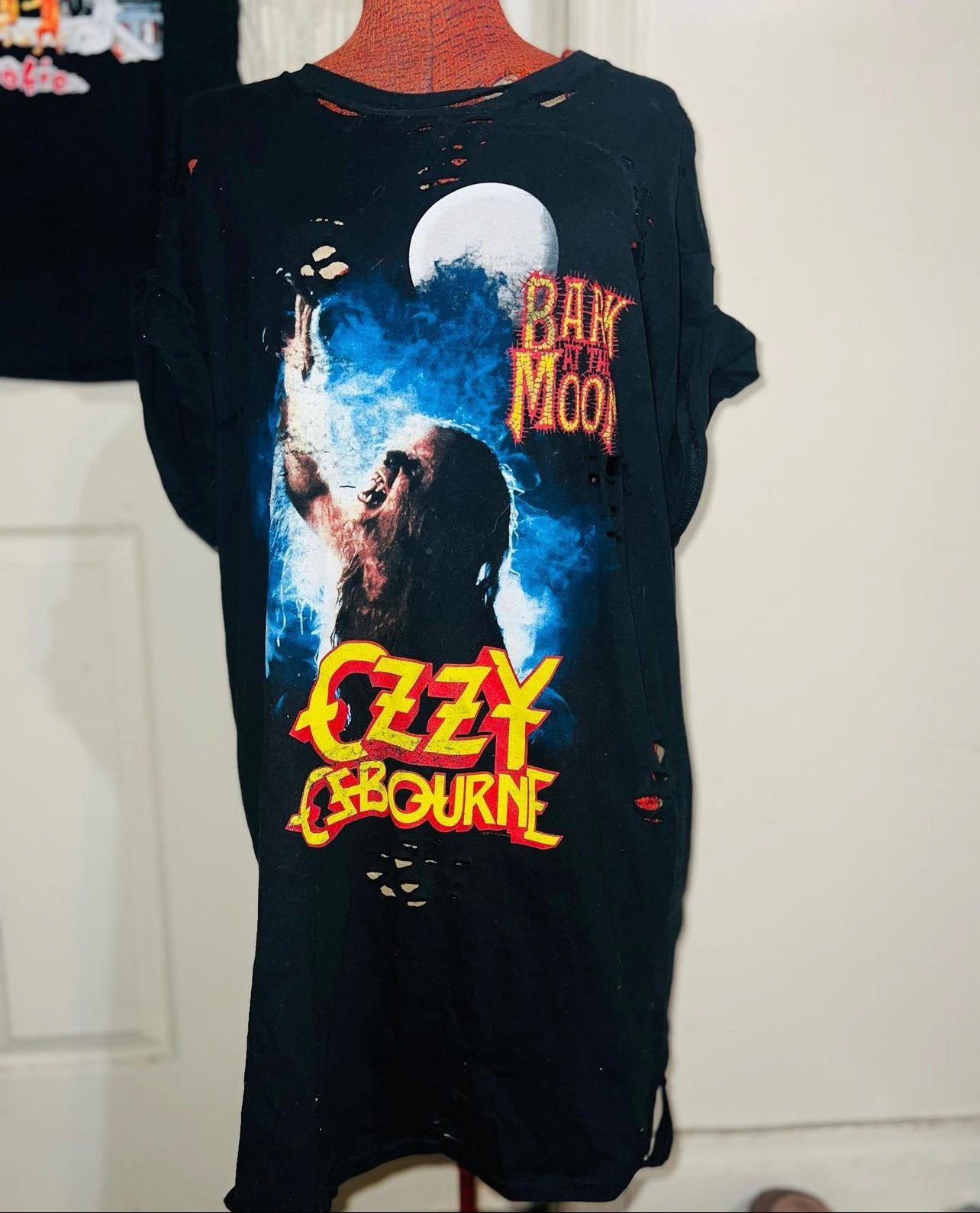 Ozzy Osbourne “Back at the Moon” Oversized Distressed Tee