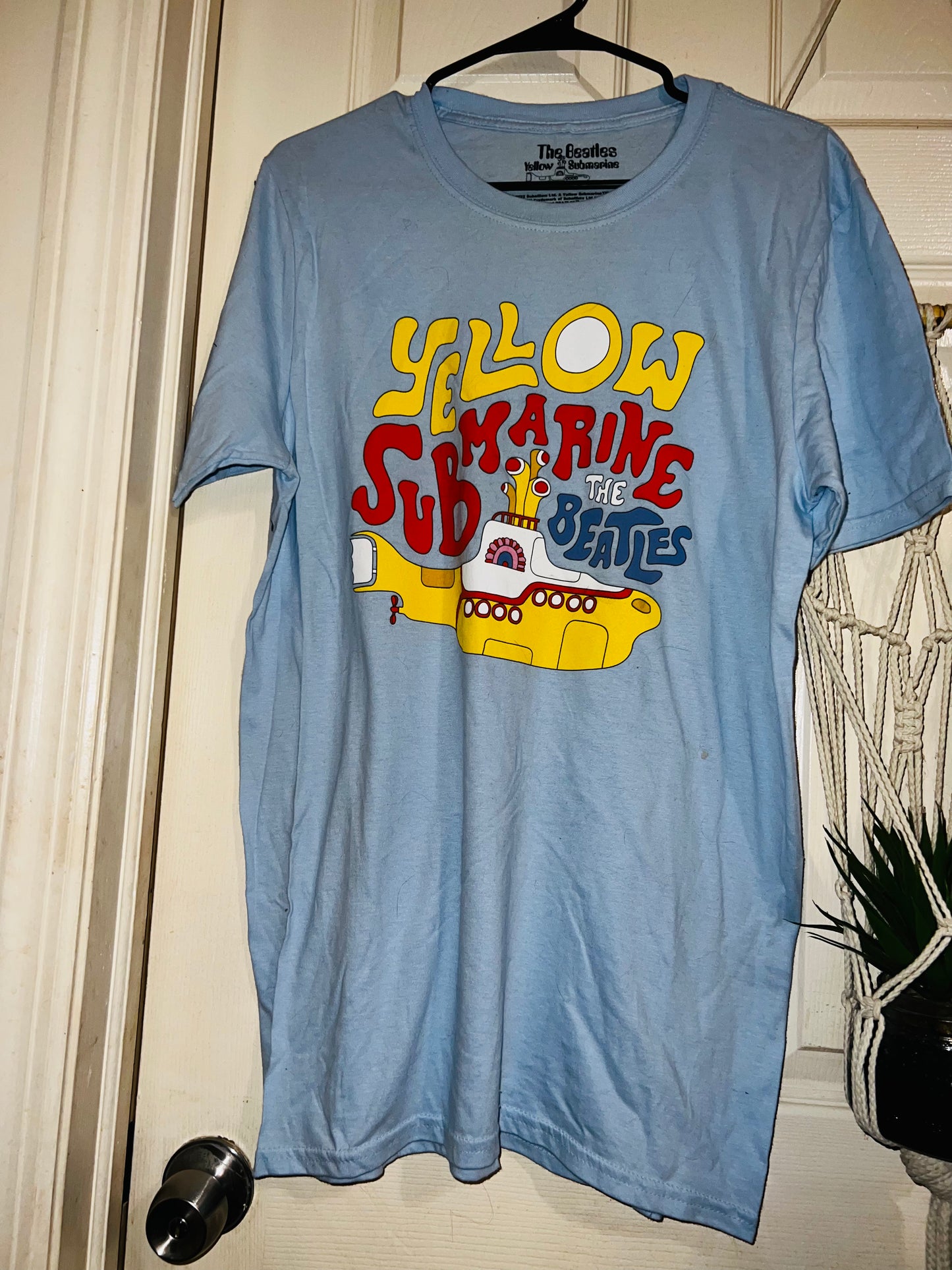 The Beatles Yellow Submarine Oversized Distressed are