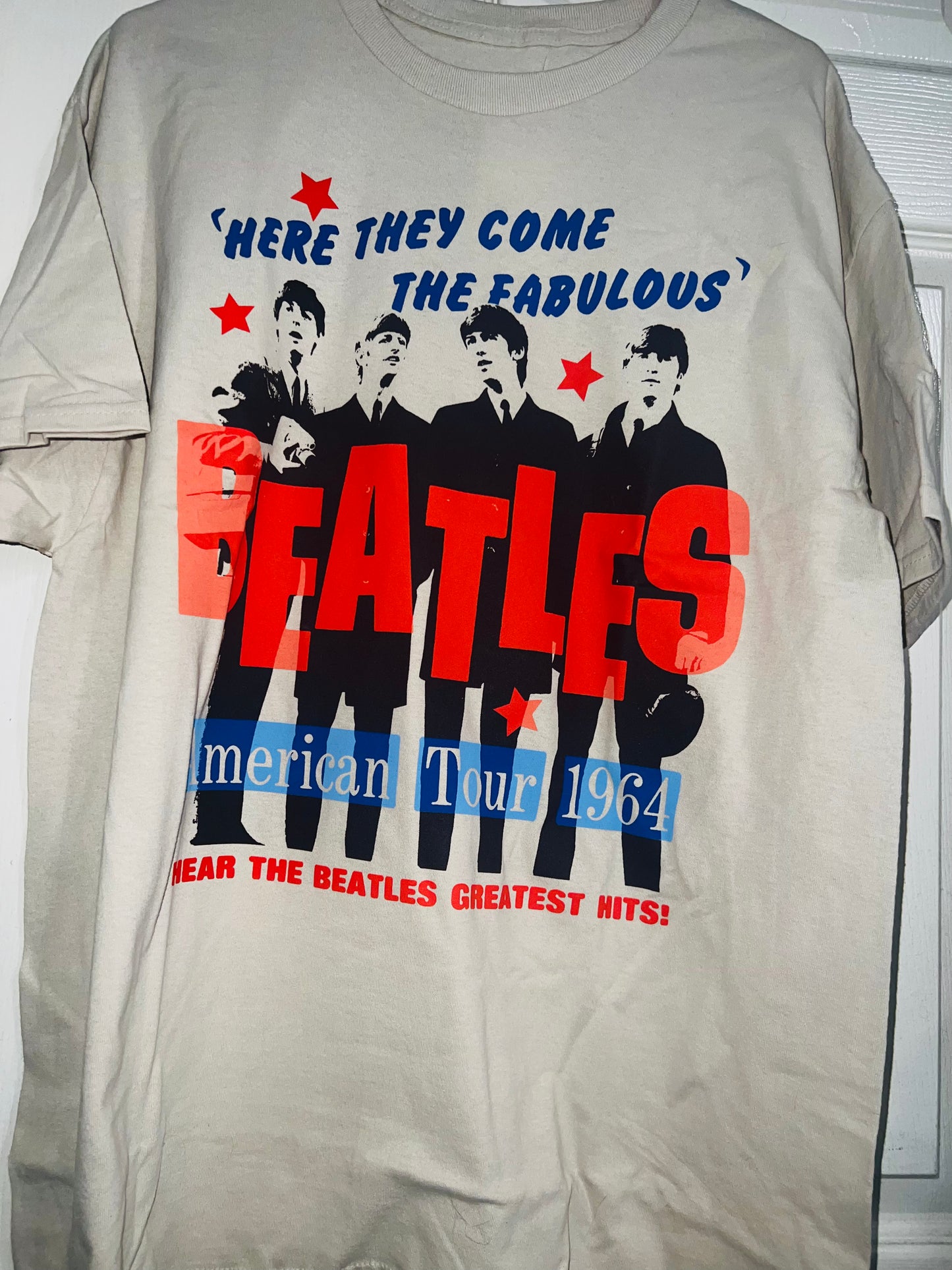 The Beatles 64 Oversized Distressed Concert Tee