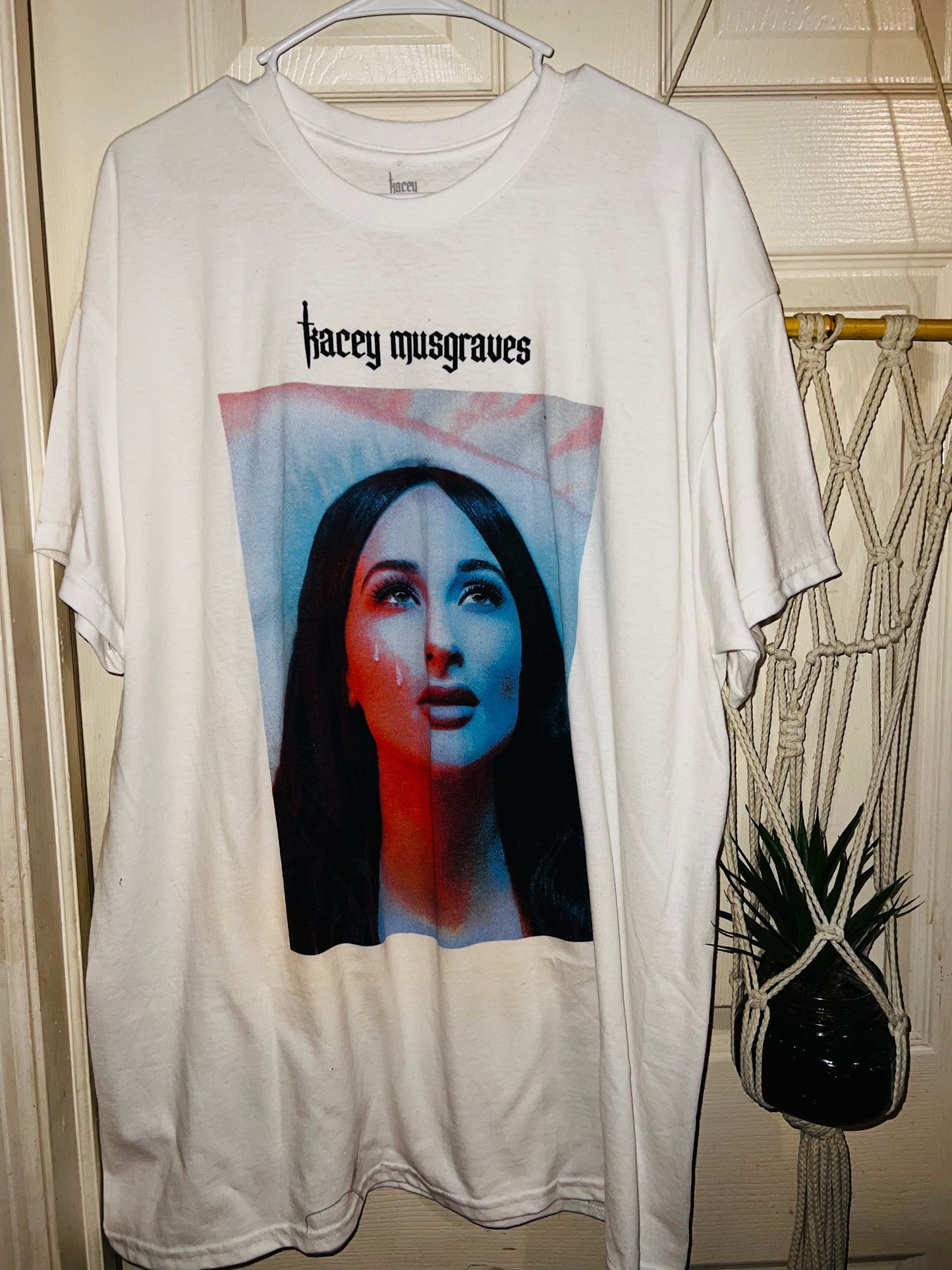 Kasey Musgraves Oversized Distressed Tee