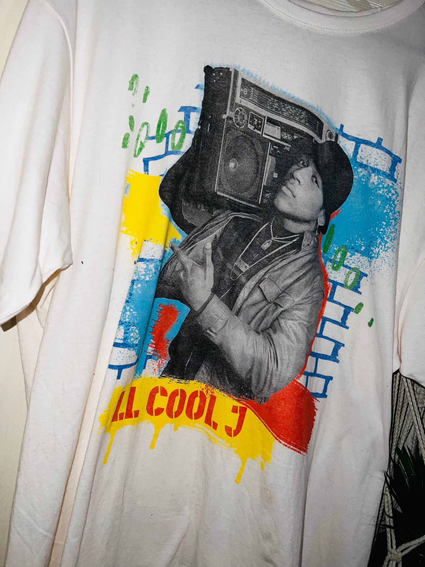 LL Cool J Oversized Distressed Tee