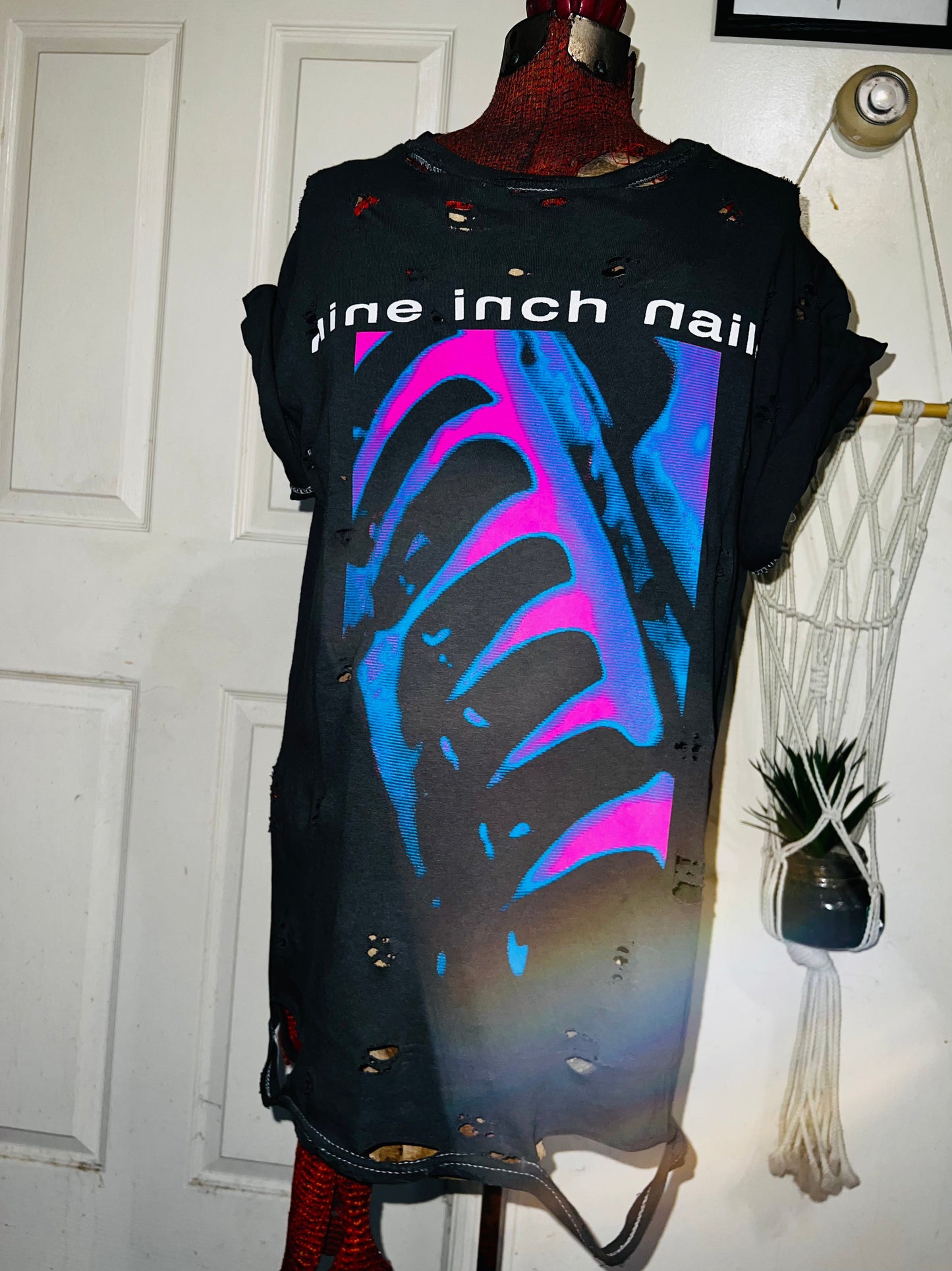 Nine Inch Nails Oversized Distressed Tee