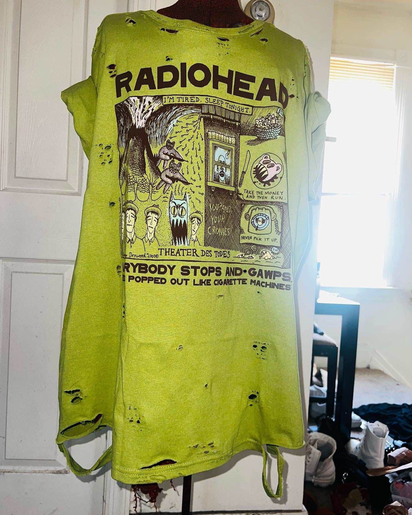 Radiohead Oversized Distressed Tee