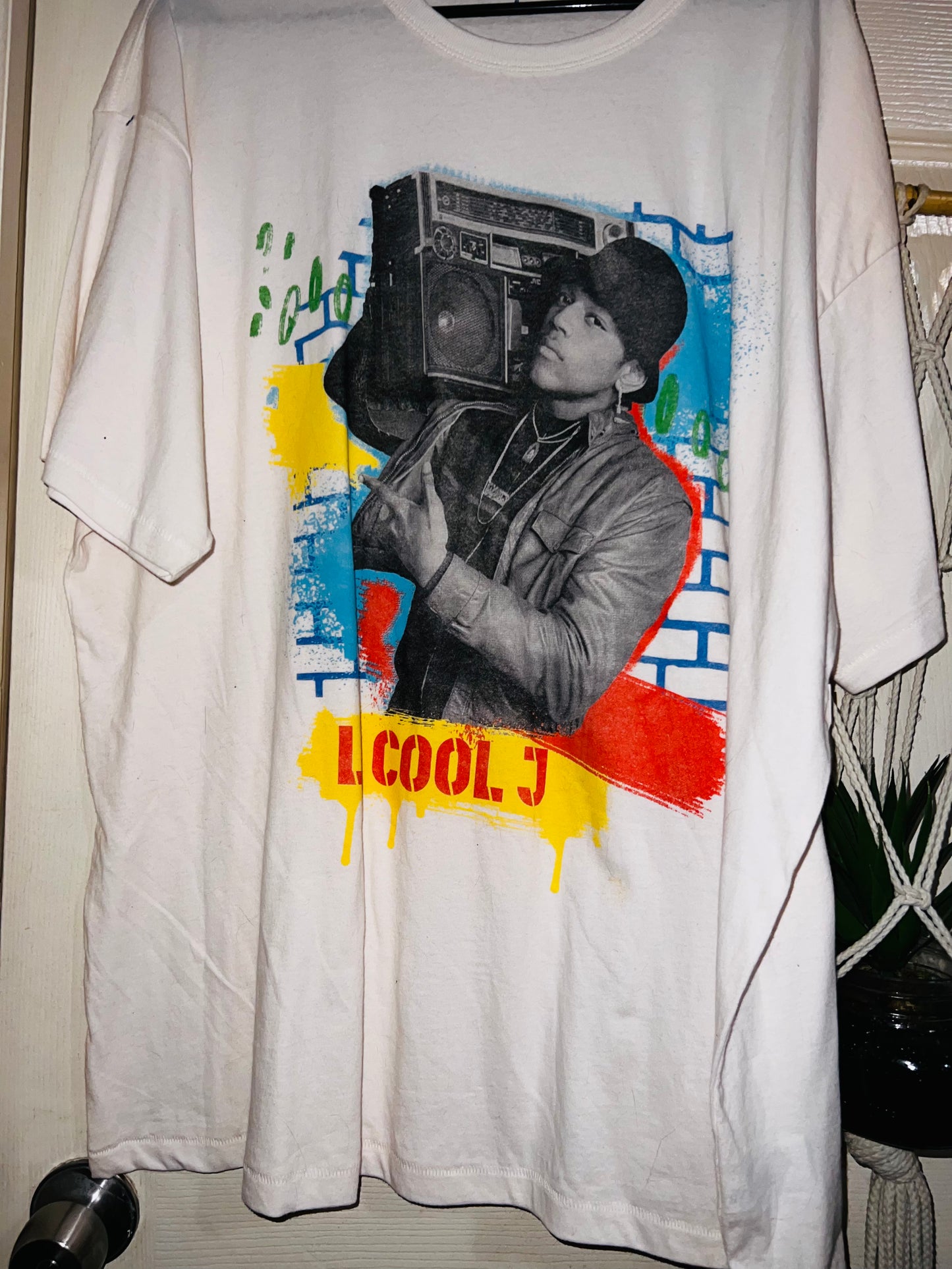 LL Cool J Oversized Distressed Tee